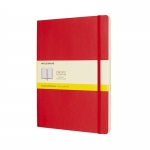 Notes MOLESKINE Classic XL, 19x25cm, w kratk, mikka oprawa, 192 strony, czerwony