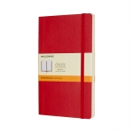 Notes MOLESKINE Classic L, 13x21cm, w linie, mikka oprawa, 192 strony, czerwony