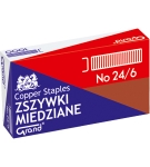 Zszywki miedziane 24/6 GRAND