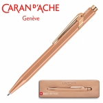 Dugopis CARAN D´ACHE 849 Brut Rose, M, w pudeku, rowe zoto