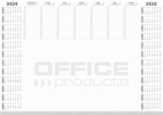 Podkadka na biurko OFFICE PRODUCTS, planer 2024/2025, biuwar 594x420mm A2 ,52k., biaa