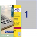 Etykiety znamionowe srebrne Avery Zweckform; A4, 20 ark./op., 210 x 297 mm, poliestrowe