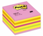 Kolorowe kostki samoprzylepne Post-it, rowe, 76 x 76 mm