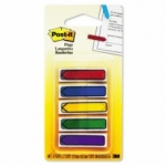 Zakadki indeksujce POST-IT® (684-ARR1), PP, 11,9x43,2mm, strzaka, 5x20 kart., mix kolorw