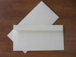 Koperty zaklejane na mokro, DL biała, 110 x 220 (mm)
