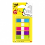 Zakładki indeksujące POST-IT® (683-5CB), PP, 11,9x43,1mm, 5x20 kart., mix kolorów