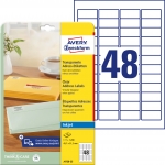 Etykiety adresowe przezroczyste Avery Zweckform; A4, 25 ark./op., 45,7 x 21,2 mm