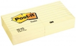 Żółte notesy samoprzylepne POST-IT 76x76 6szt.