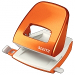 Dziurkacz duy Leitz 5008, metaliczny pomaraczowy